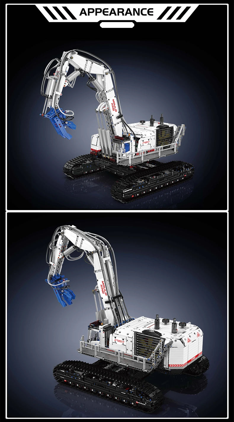 Mould King 17062 camión técnico de juguete, máquina de demolición de construcción RC, montaje de bloques de construcción, coche de ladrillo