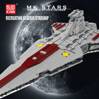 Mould King 21074 Star Plan bloque de construcción la República MOC ataque crucero modelo montaje Star Fighter
