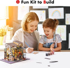 Robotime Mini House DIY Dollhouse Kit with Furnitures Accessories 1:24 Scale Craft Kit  Emily's Flower Shop