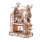 Robotime rokr Kits de modelos de rompecabezas de madera 3D Prensa de impresión clásica Engranajes mecánicos para adultos