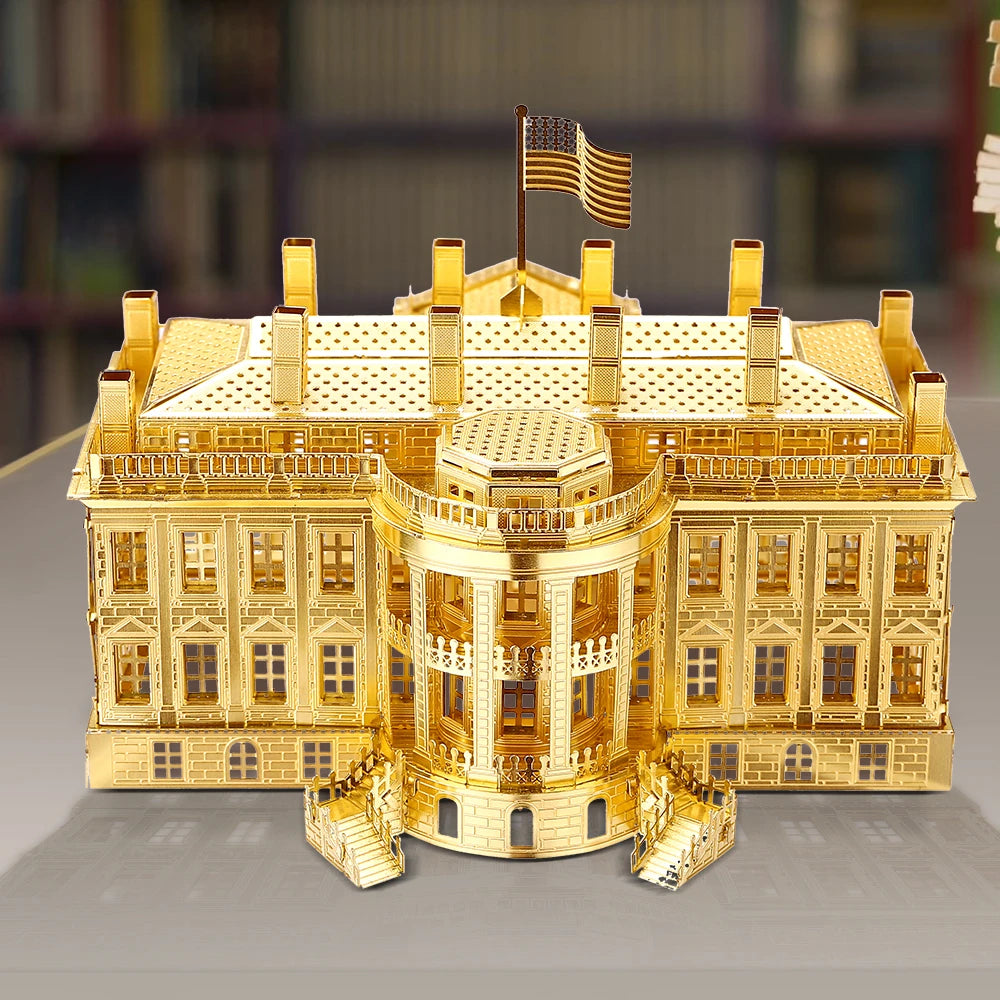 Piececool-rompecabezas de Metal 3D, conjunto de modelos de construcción, Kit de montaje DIY para rompecabezas, arquitectura famosa