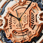 Robotime Rokr-reloj de pared con nota romántica, rompecabezas de madera 3D, modelo de rompecabezas IQ, juego de bloques de construcción para niños y adultos, regalo de Navidad