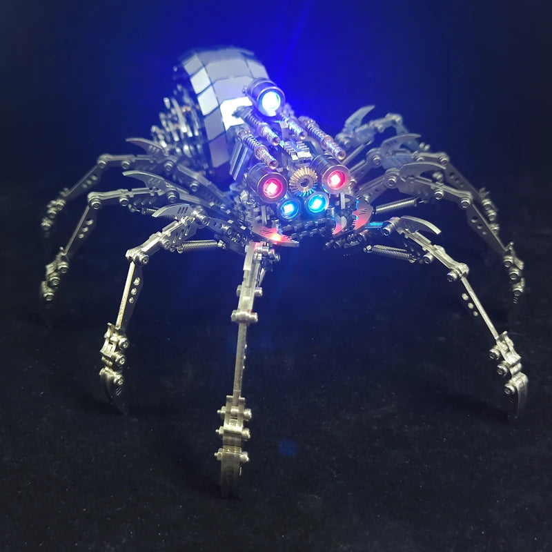 Microworld rompecabezas de Metal 3D Animal Spider King Plus versión modelo rompecabezas DIY Kits de montaje