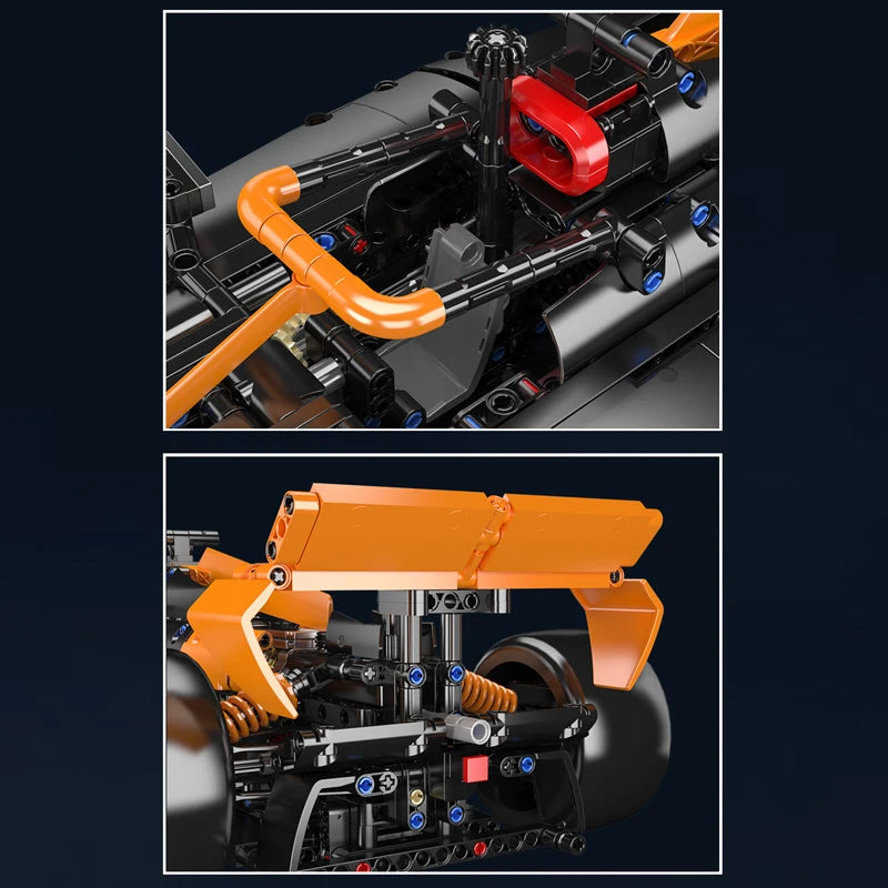 Mould King 13208 juguetes de coches técnicos, conjunto de bloques de construcción de automóviles de carreras MCL, modelo de coche Fomular