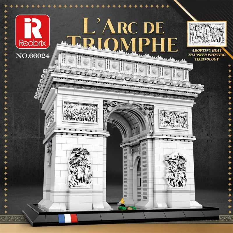 3381 Uds. Modelo de arco de triunfo, bloques de construcción, punto de París