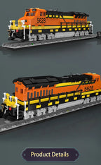 Mould King 12041 Tren técnico de juguete, conjunto de bloques de construcción de locomotora del norte RC