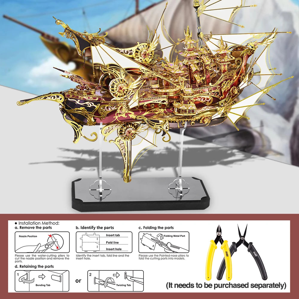 Piececool: rompecabezas de metal en 3D
