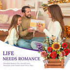Robotime-rompecabezas de madera 3D de flores, Kits de modelos de ramo Artificial, Kit de construcción de rompecabezas de madera para mujer, cumpleaños del Día de San Valentín