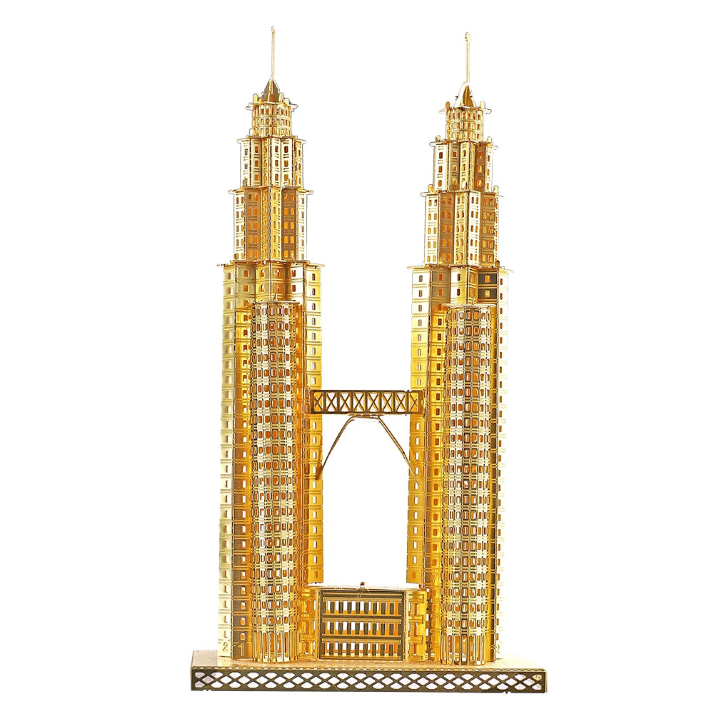 Piececool-rompecabezas de Metal 3D, conjunto de modelos de construcción, Kit de montaje DIY para rompecabezas, arquitectura famosa