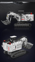 Mould King 17067, coches de juguete técnicos, excavadora RC 6060, bloques de construcción, camión de ingeniería