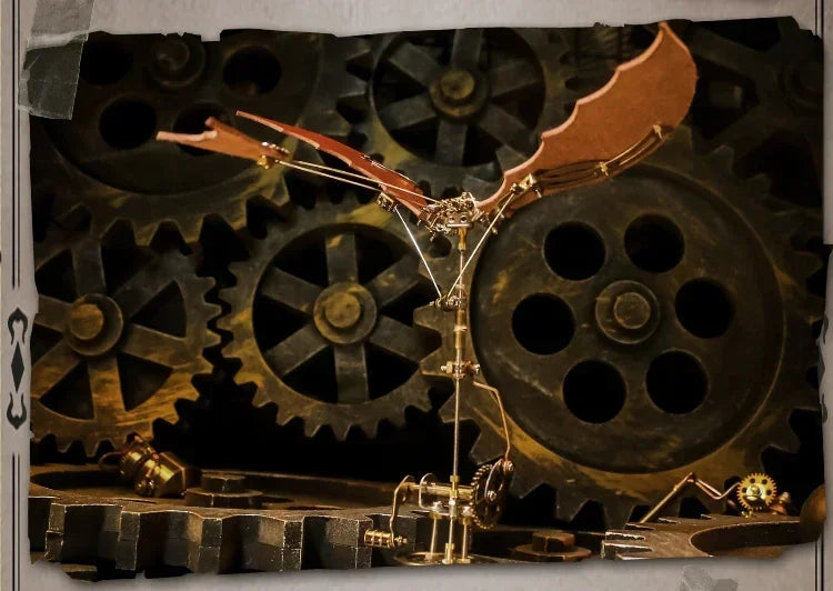 Rompecabezas 3D de ala de dragón, Kit de Metal, Kits de construcción de modelos Diy, montaje DIY, rompecabezas mecánicos Steampunk