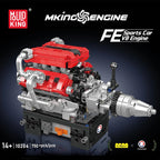 Mould King 10204 juguetes técnicos de motor de coche el nuevo coche deportivo Motorzied FE V8
