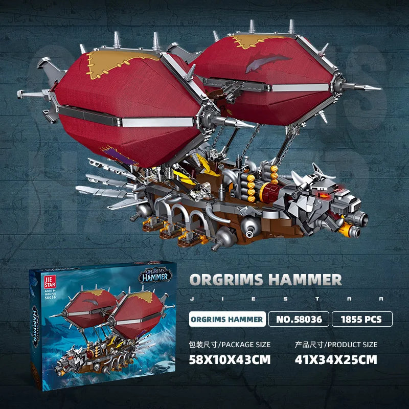 JIESTAR-modelo de nave aerostática de Gunship juguete creativo DIY