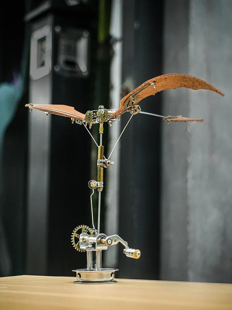 Rompecabezas 3D de ala de dragón, Kit de Metal, Kits de construcción de modelos Diy, montaje DIY, rompecabezas mecánicos Steampunk