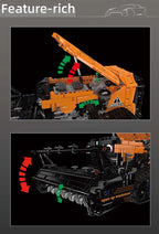 Mould King 17086 camión técnico de juguete, máquina de recibos RC, bloques de construcción, juego de bloques de camión de ingeniería