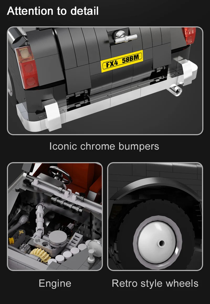 Cada-bloques de construcción MOC RC  juguete de ladrillos para armar coche taxi de Londres