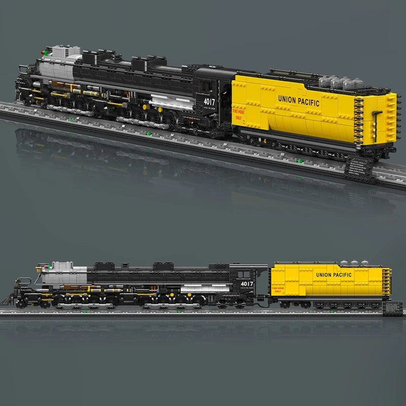Mould King 12049 Tren de juguete técnico The Big Boy 4-8-8-4 locomotora