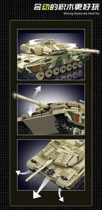MOLD KING 20020 Alemania Leopard 2 tanque de batalla principal bloques de construcción técnicos