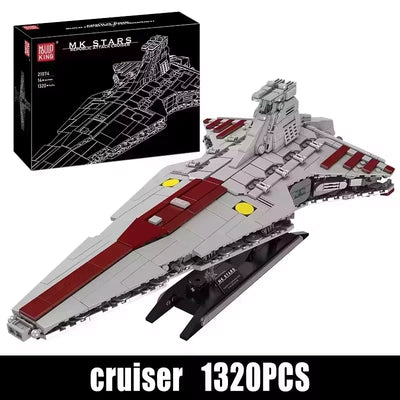 Mould King 21074 Star Plan bloque de construcción la República MOC ataque crucero modelo montaje Star Fighter