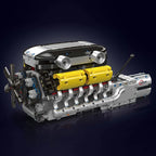 Mould King 10202 juguetes de motor de coche técnico el supercoche motorizado V12 + bloques de construcción de transmisión