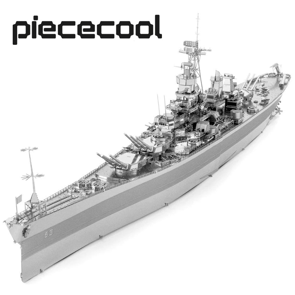 Piececool-rompecabezas de Metal 3D, acorazado de Missouri