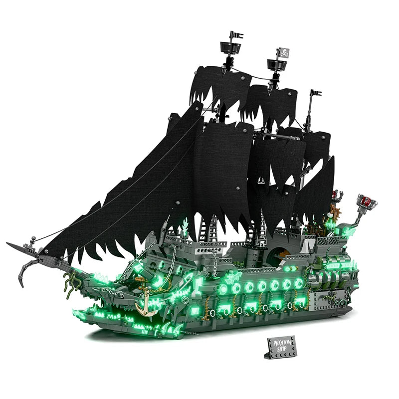 Juego de bloques de construcción de barco fantasma