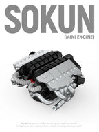 375 Piezas de Bloques de Construcción de Motor DB9V12 PB8869C, Superauto Técnico SOKUN