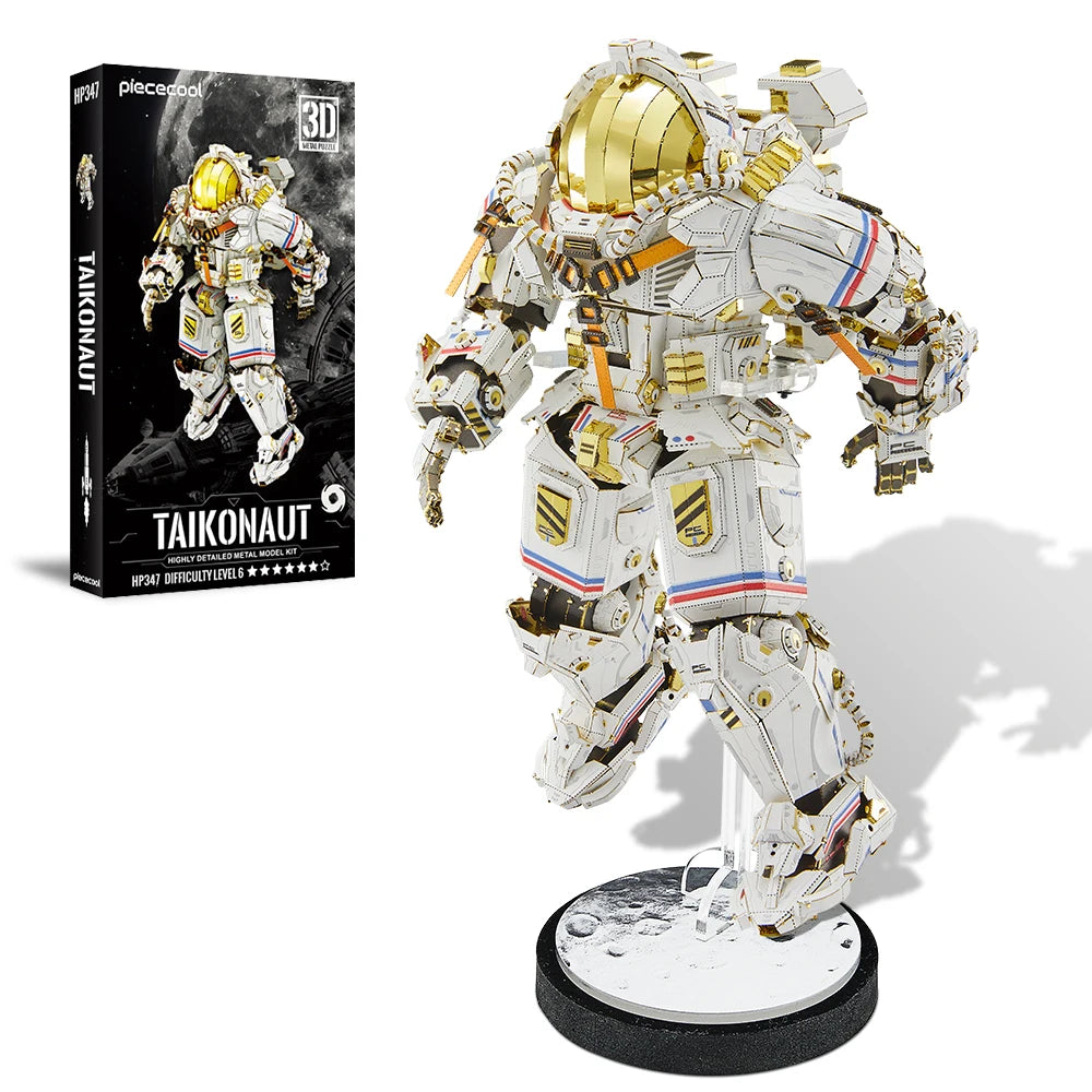 Piececool Kit de modelo de metal 3D Taikonaut Mecha Puzzles