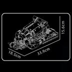 Mould King 10188 juguetes técnicos de motor de coche motorizado STR 13 Fórmula Uno bloques de construcción de motor juego de ladrillos