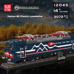 Mould King 12045 Tren técnico de juguete, tren motorizado Vectron MS, bloque de construcción, locomotora RC
