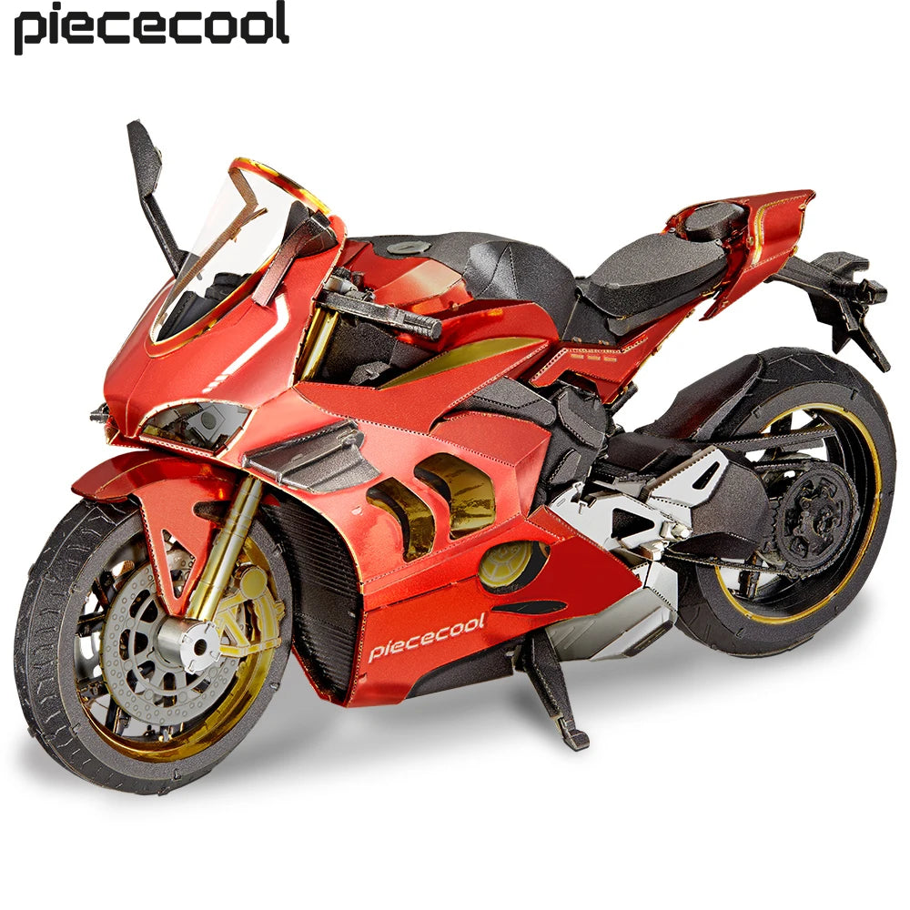 Piececool-rompecabezas de Metal 3D motocicleta III