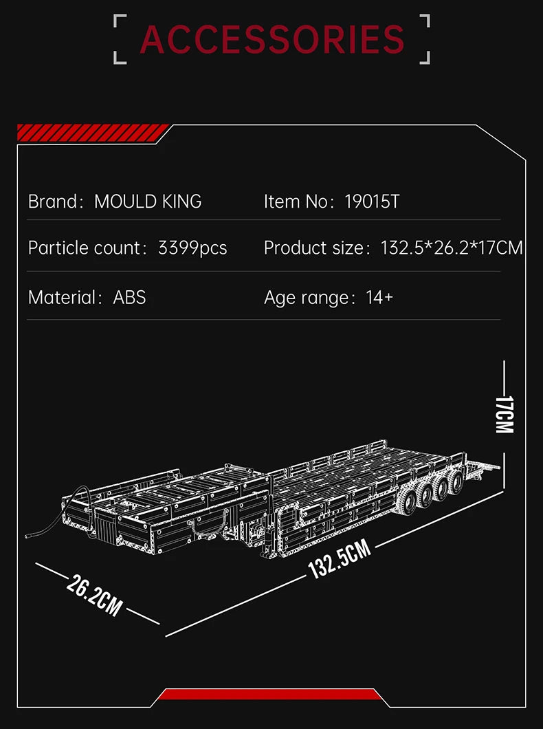 Mould King 19015 19015T bloques de construcción de automóviles técnicos Control remoto