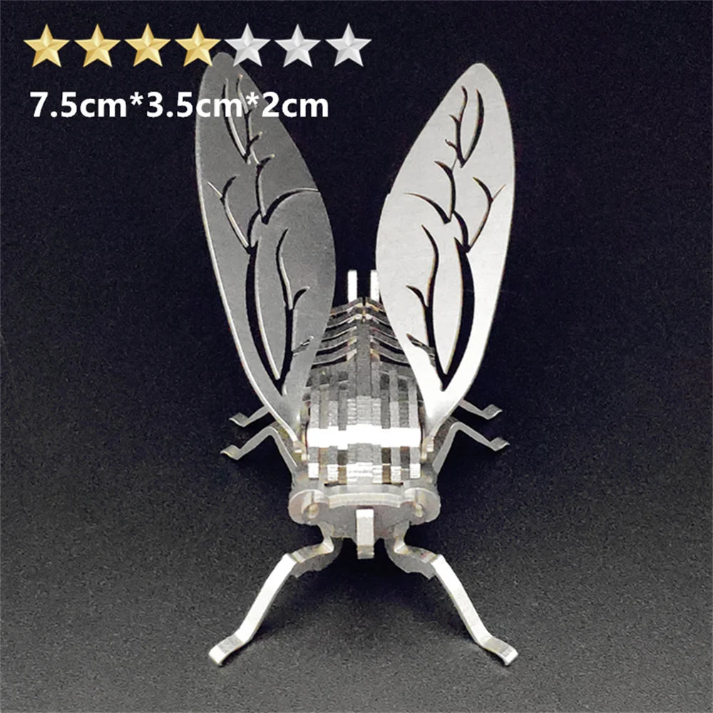 Microworld-juegos de rompecabezas de Metal 3D, Kits de modelos Spider King, Warcraft de acero, rompecabezas ensamblado DIY