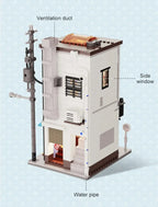CAJA Cada City LED japonés casa de bollos al vapor arquitectura bloques de construcción amigos tienda figuras ladrillos