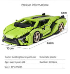 Mould King-bloques de construcción de coches técnicos para niños, juguete de ladrillos para armar coche de carreras deportivo Sian