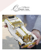 Mould King 10003, bloques de construcción de automóviles técnicos, conjunto de modelos de coches Vintage K500, juguetes de coche antiguo