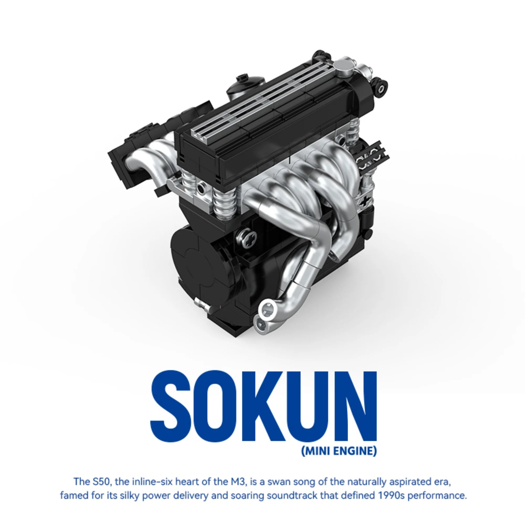 292 Piezas de Bloques de Construcción de Motor M3 S50 PB8869F, Superauto Técnico SOKUN