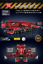 Mould King 17007 17008 Camión Técnico de Juguete, Grúa Liebherr LTM 11200 RC, Bloques de Construcción, Ladrillos