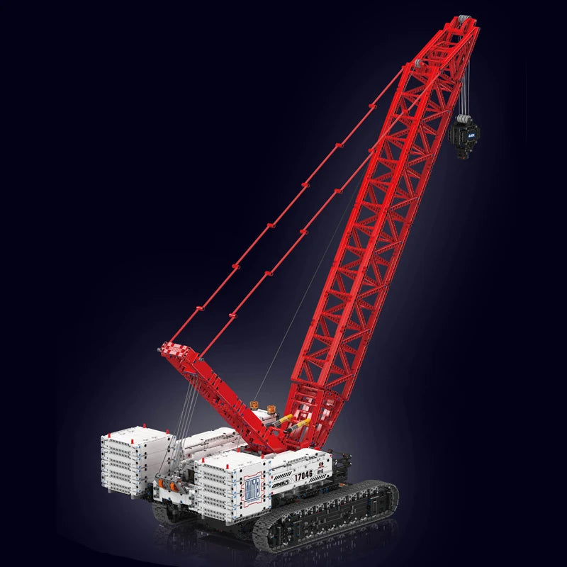 Mould King 17046 juguetes técnicos para coche, Wacker de Control remoto, grúa Crawer 16000, juego de bloques de construcción de ladrillos