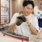 Piececool: rompecabezas metálicos en 3D, kits de montaje del acorazado Musashi