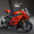 ToylinX-Juego de bloques de construcción de motocicletas 1:5, 2024 Uds., modelo de súper moto de carreras técnicas