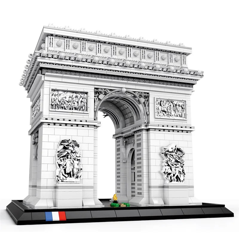 3381 Uds. Modelo de arco de triunfo, bloques de construcción, punto de París