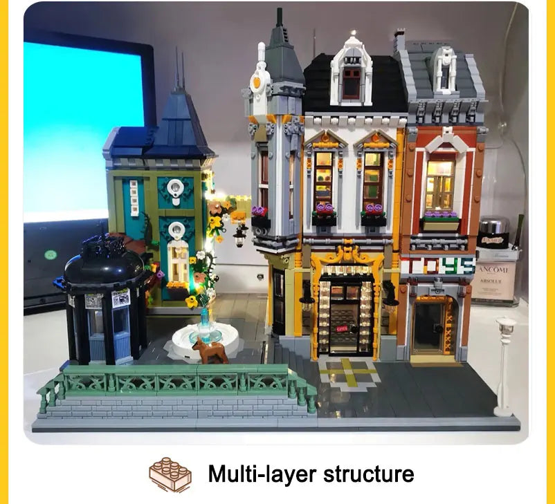 89112 Jiestar Creative Expert Moc Toys Store Afol Square City Street View