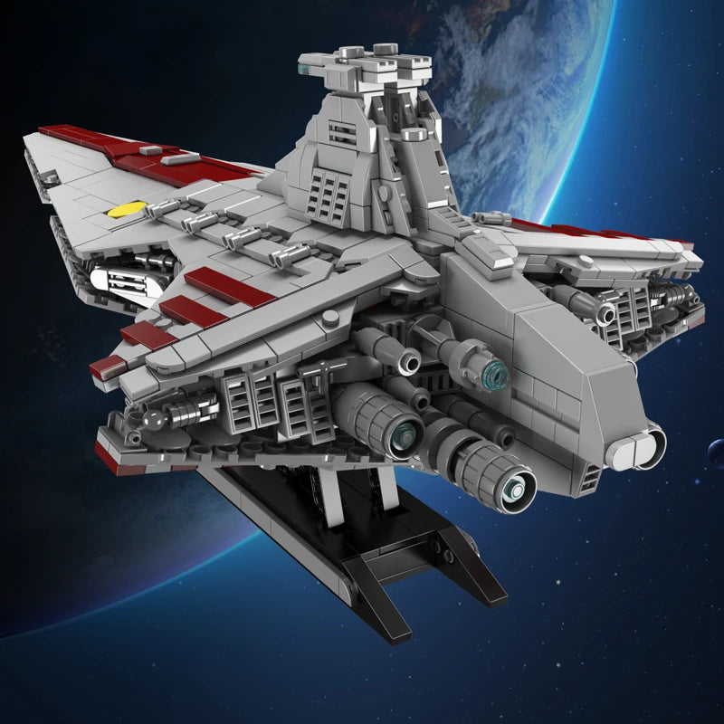 Mould King 21074 Star Plan bloque de construcción la República MOC ataque crucero modelo montaje Star Fighter