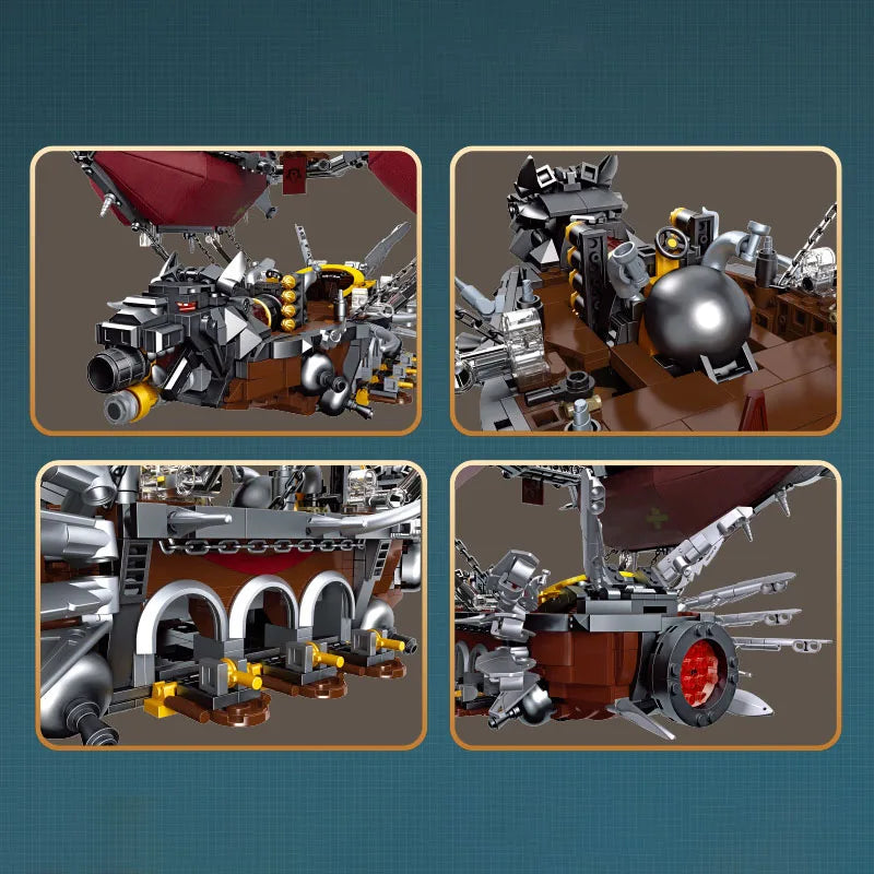 JIESTAR-modelo de nave aerostática de Gunship juguete creativo DIY