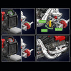 Mould King 10188 juguetes técnicos de motor de coche motorizado STR 13 Fórmula Uno bloques de construcción de motor juego de ladrillos