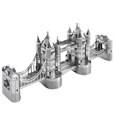 Piececool-rompecabezas de Metal 3D para adultos, rompecabezas de puente de La Torre de Londres, Kits de construcción de modelos