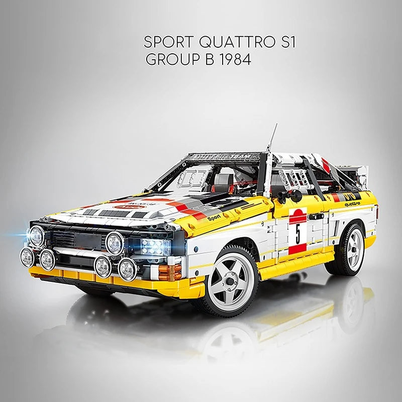 3887 Uds. Deporte Quattro S1 grupo B 1984 bloques de construcción velocidad técnica vehículo de carreras