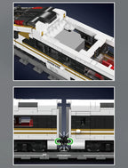 Mould King 12015 Tren técnico de juguete, locomotora RC Fuxing EMU