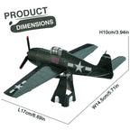 Piececool-rompecabezas de Metal 3D  rompecabezas de GRUMMAN F6F HELLCAT, Kits de modelos juguete DIY, rompecabezas